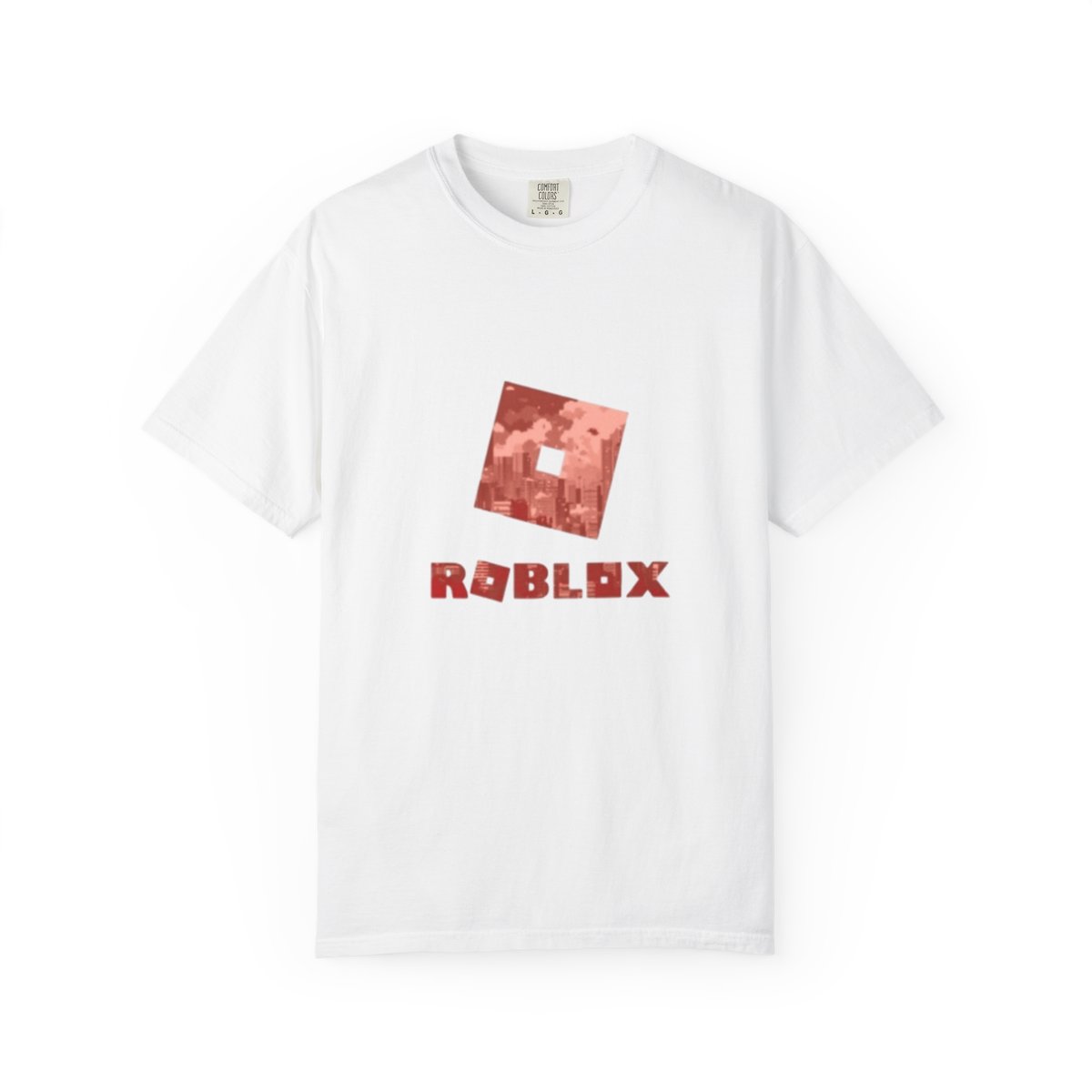 Roblox Logo T-shirt | Gaming Graphic Tee, Pixel City Design