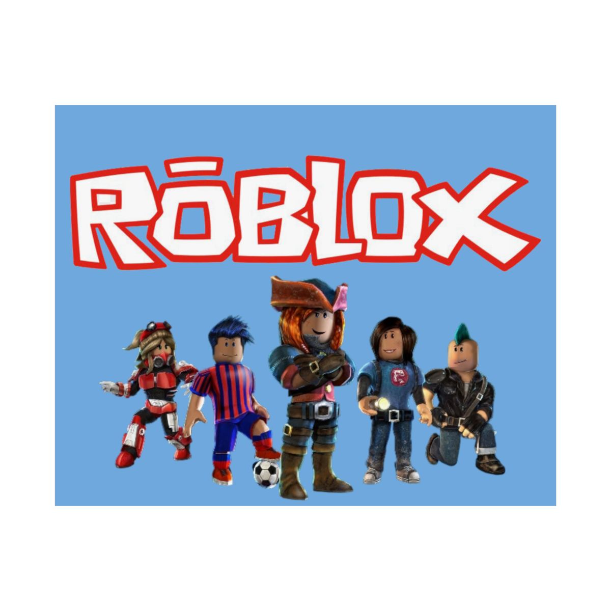 Roblox Characters Poster Matte Horizontal | Gaming Wall Art