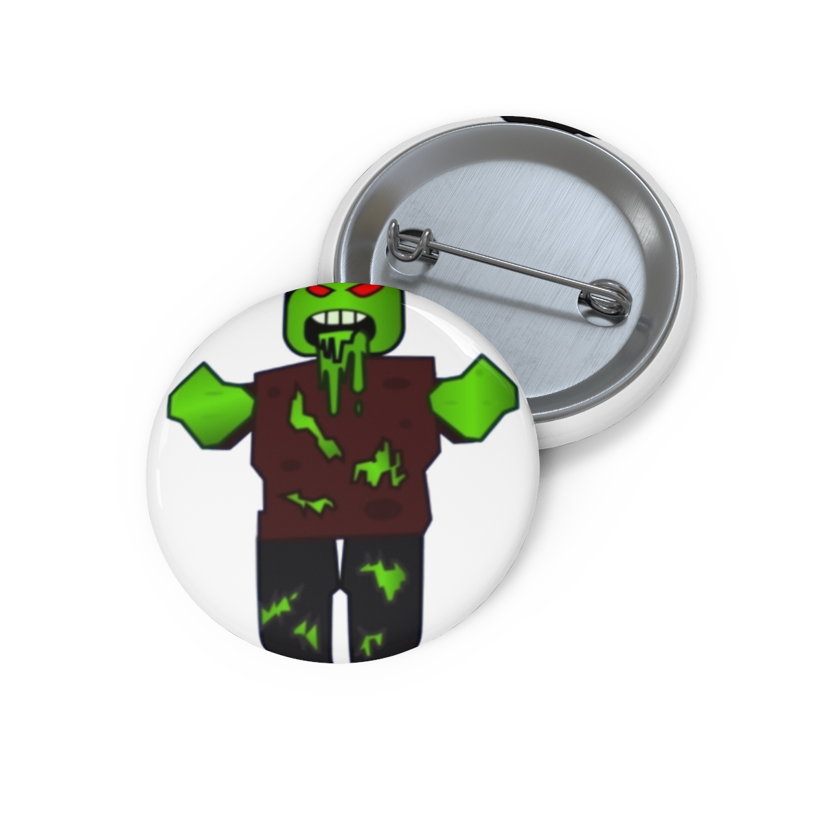 Roblox Zombie Character Pin Button | Round Badge