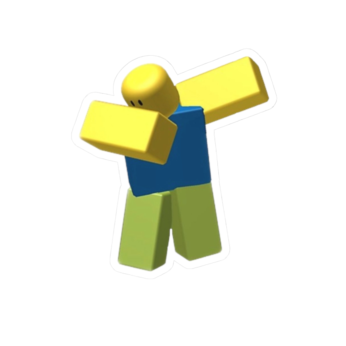 Dabbing Roblox Character Sticker | Kiss-Cut Sticker