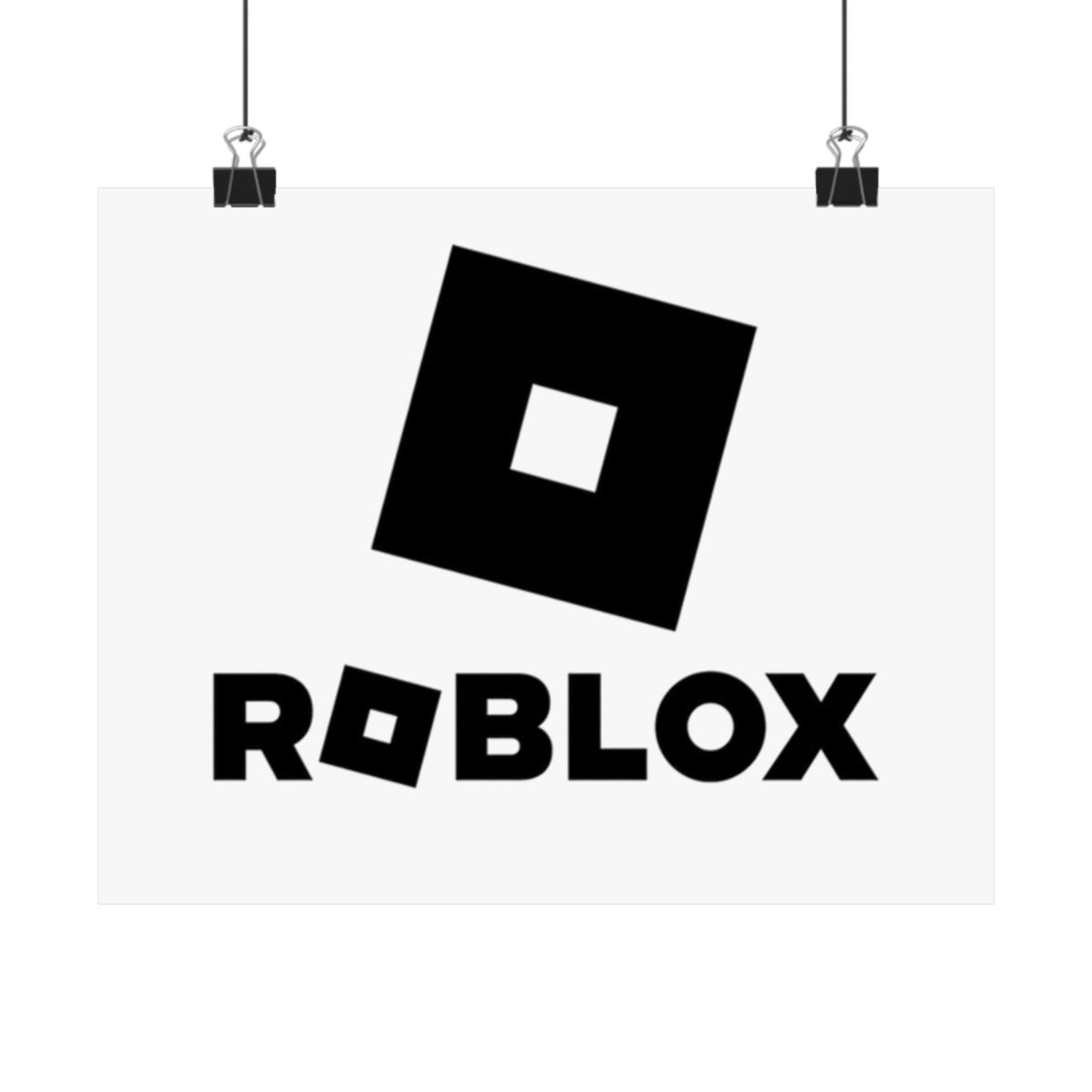 Roblox Logo Poster Matte Horizontal | Gaming Wall Art