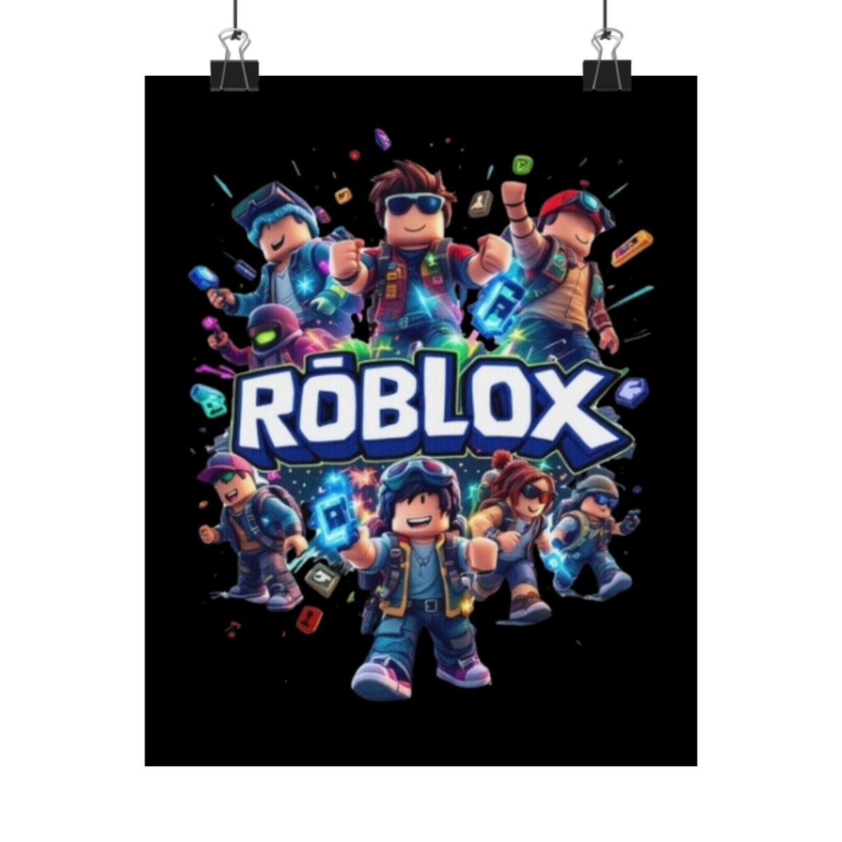 Roblox Characters Poster | Matte Vertical Poster, Gaming Wall Art