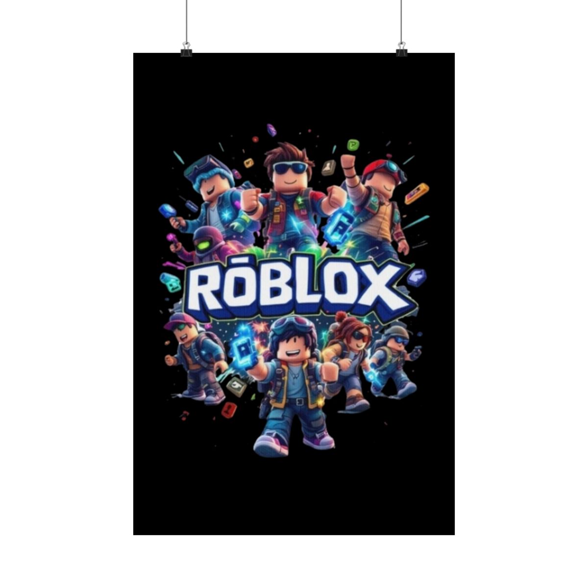 Roblox Characters Poster | Matte Vertical Poster, Gaming Wall Art