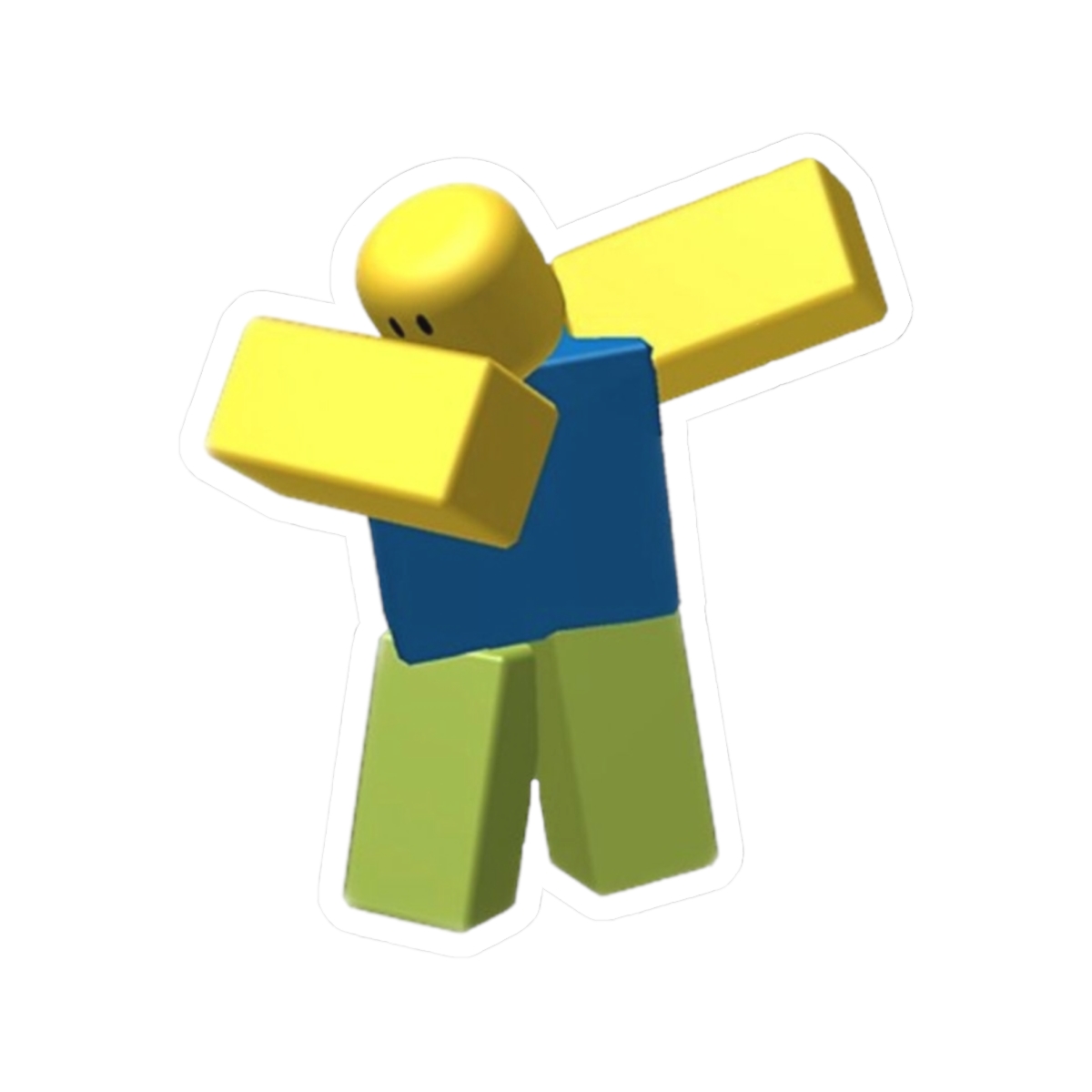 Dabbing Roblox Character Sticker | Kiss-Cut Sticker