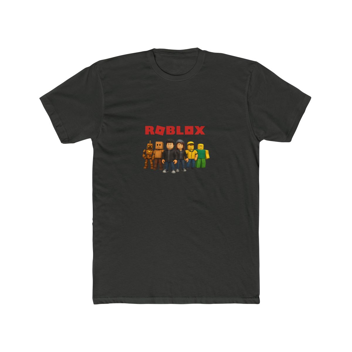 Roblox Bold Red Logo Cartoon Characters T Shirt