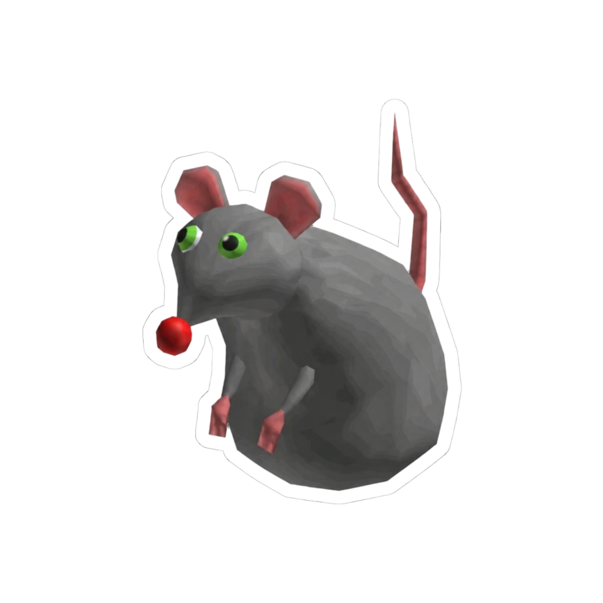 2000s funny roblox RAT Sticker