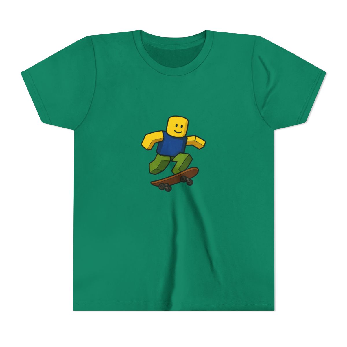 Blox Noob Skater Funny Gaming Kids T-Shirt