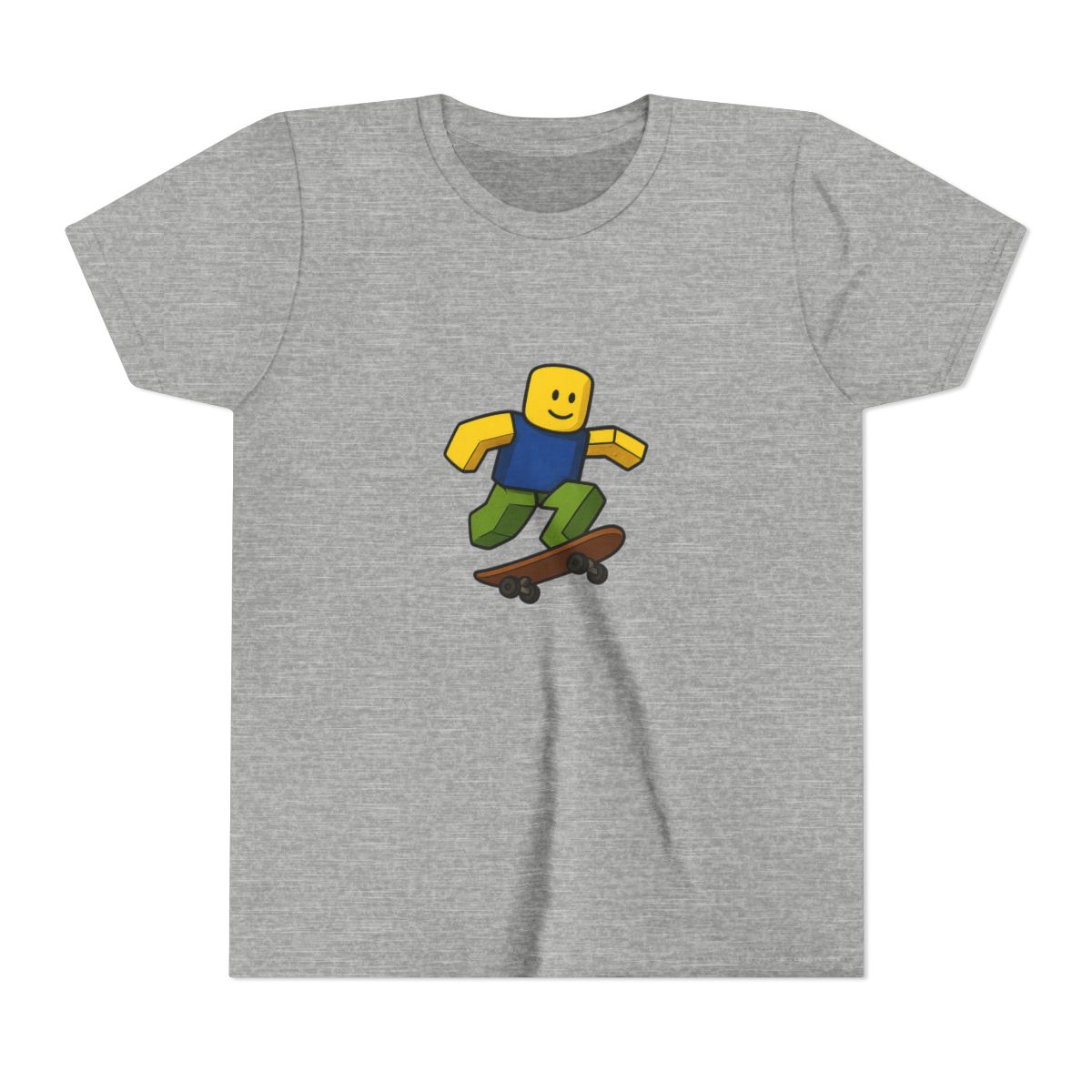 Blox Noob Skater Funny Gaming Kids T-Shirt