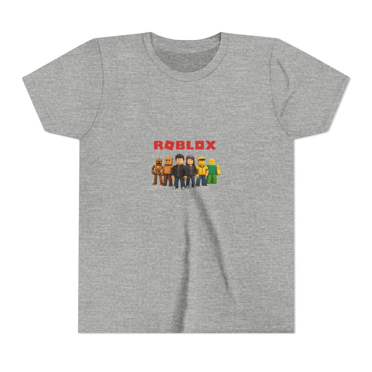 Roblox Bold Red Logo Cartoon Characters Kids T Shirt