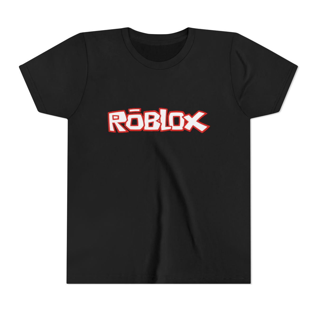 Roblox Logo T-Shirt | Gaming Kids Tee, Retro Block Letter Design